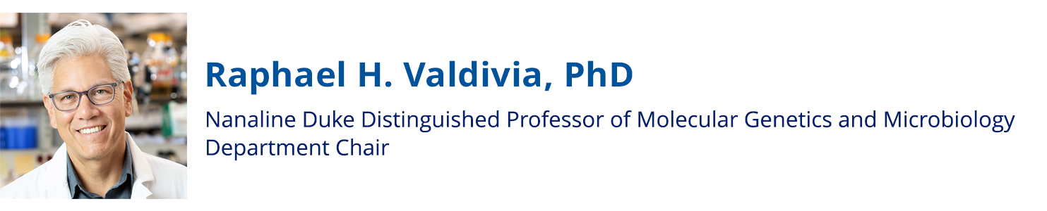 Raphael Valdivia, PhD, Nanaline Duke Distinguished Professor of Molecular Genetics and Microbiology, Department Chair