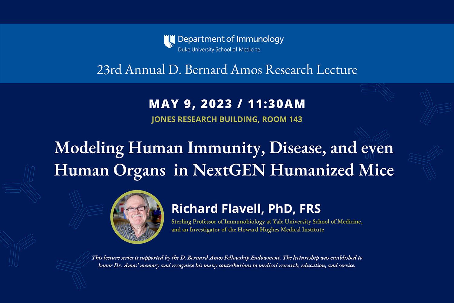 23rd Annual D. Bernard Amos Research Lecture