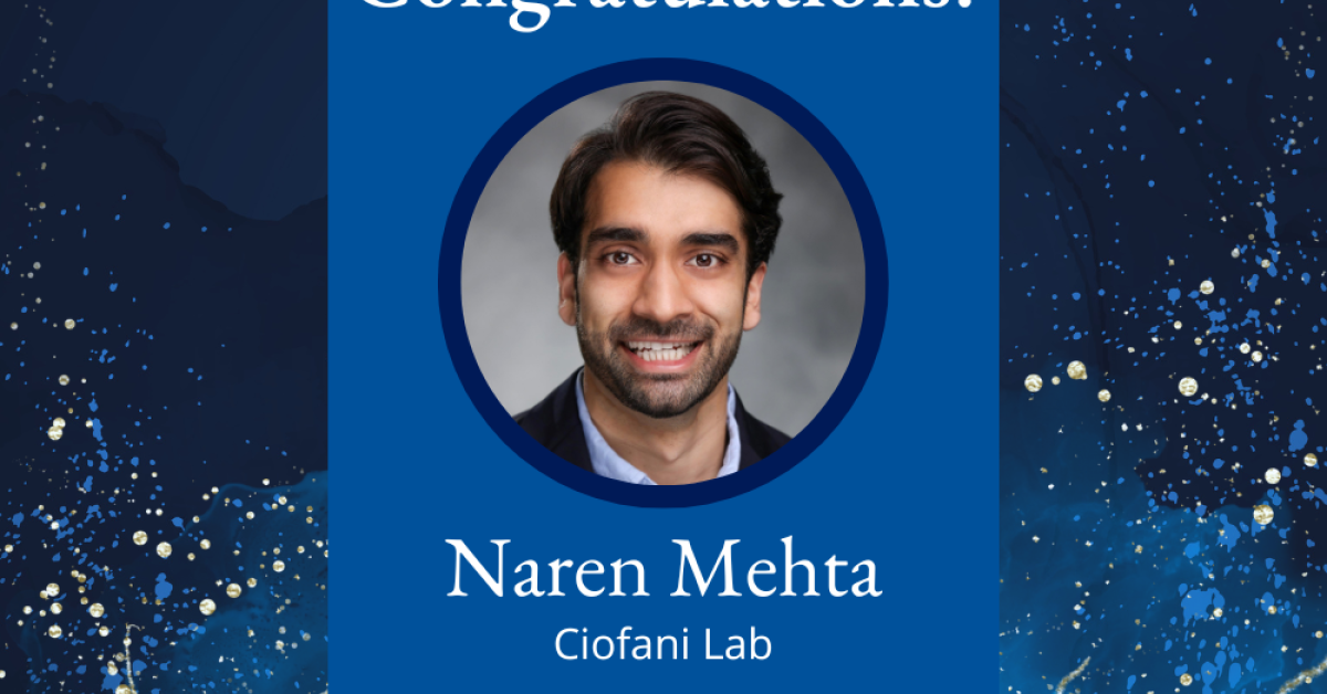 PhD candidate Naren Mehta awarded NIH F31 grant | Duke Department of ...