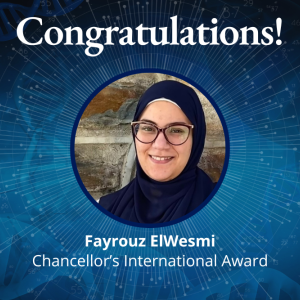 Fayrouz ElWesmi Chancellors Award